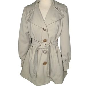 1970s Tie Waist Vintage Jacket in Greige